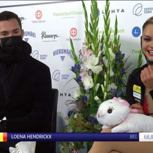 Loena HENDRICKX BEL Short Program Finlandia Trophy 2021