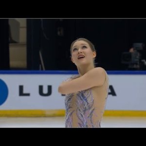 Jenni Saarinen CS Finlandia Trophy 2021 SP (Kiss and cry is cut)