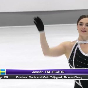 Josefin TALJEGARD SWE Short Program 2021 Nebelhorn Trophy