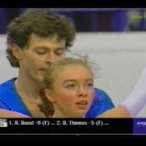 Totmianina & Marinin Тотьмянина и Маринин (RUS) - 1999 World Figure Skating Chmp,Pairs' SP (US ESPN)