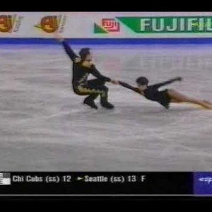 Abitbol & Bernadis (FRA) - 1999 World Figure Skating Championships, Pairs' Short Program (US ESPN)