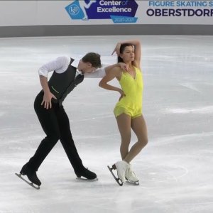 Coline KERIVEN / Noel Antoine PIERRE FRA Short Program Nebelhorn Trophy 2021