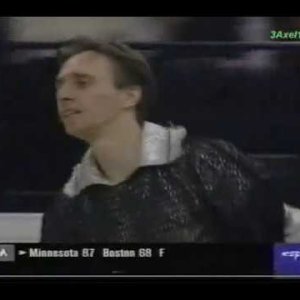 Dmitri Dmitrenko Дмитро Дмитренко (UKR) - 1999 World Figure Skating Championships, Men's SP(US ESPN)
