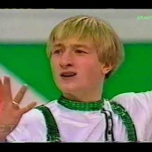Evgeny Plushenko Евге́ний Плю́щенко (RUS) - 1999 World Figure Skating Chmp, Men's SP (Canada CTV)