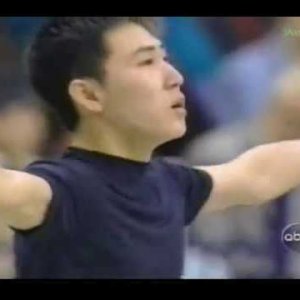 GUO Zhengxin 郭政新 (CHN) - 1999 World Figure Skating Championships, Men's Long Program (US, ABC)