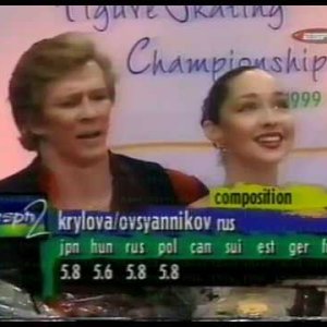 Krylova & Ovsiannikov Крылова & Овсянников (RUS) - 1999 World Championship, Original Dance (US ESPN)