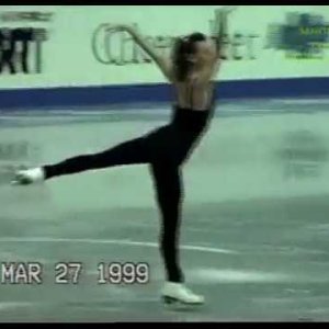 Tatiana Malinina Татьяна Малинина (UZB) - 1999 World Figure Skating Championships,Ladies LP Practice