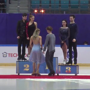 【Ice Dance Victory Ceremony】2021 Denis Ten Memorial Challenge
