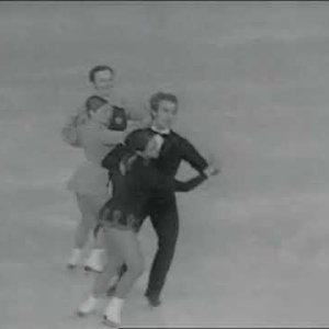 Judy Schwomeyer & Jim Sladky with Angelika & Erich Buck - 1971 Worlds Compulsory Dance Exhibition