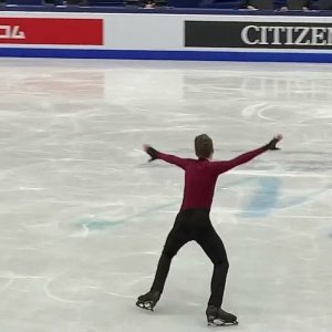 Matteo Rizzo 2022 World Figure Skating - Free Skate step sequence
