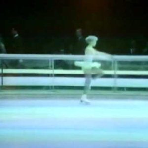 Janet Lynn 1968 Olympics - at the microphone: Eva Pawlik