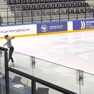 Olga Mikutina FS morning practice @ Grand Prix de France 2022
