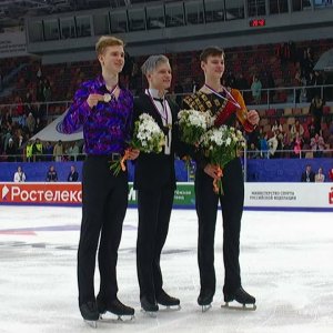 Ilya Yablokov (2nd place) - Victory Ceremony, Cup of Russia 2022-23, Perm