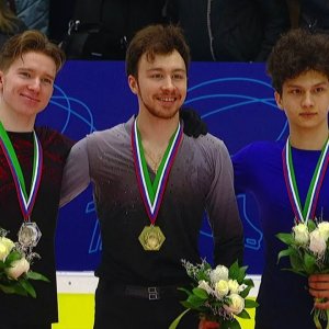 Award ceremony. Kazan. Russian Figure Skating Grand Prix 2022/23