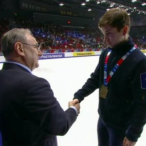 Andrei Mozalev in the finals of the men's tournament. Russian Jumping Championships