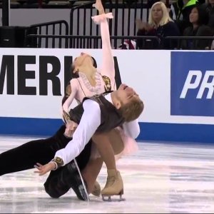 2015 GP Skate America Pairs FP Kristina ASTAKHOVA Alexei ROGONOV