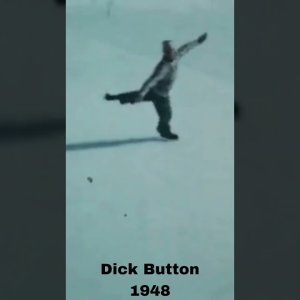 Dick Button - 1948 Winter Olympic Games (Practice Footage)