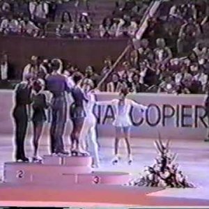 Medal Ceremony, Pairs Event - 1981 World Figure Skating Championships