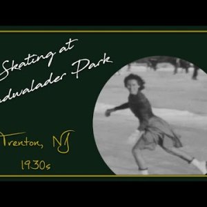 Skating at Cadwalader Park in the 1930s