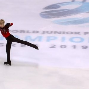 Daniel Grassl - 2019 World Junior Championships Free Skate