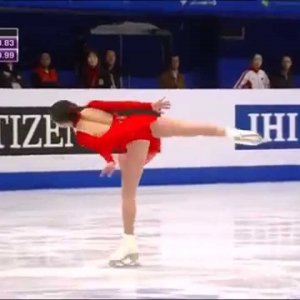 Satoko Miyahara - Four Continents Figure Skating Championships 2015 FS (Eurosport, British commentary)
