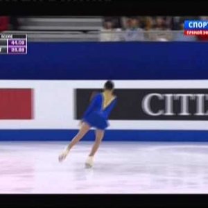 Satoko Miyahara -  World Figure Skating Championships 2015 SP (Russian commentary)