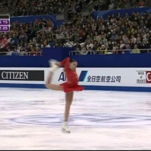 Satoko Miyahara -  World Figure Skating Championships 2015 SP (Eurosport, British commentary)