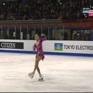 Satoko Miyahara - World Junior Figure Skating Championships 2013 FS (Eurosport, British commentary)