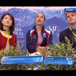 Alissa Czisny - World Figure Skating Championships 2012 SP  (Russian commentary)