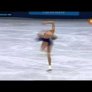 Alissa Czisny - Trophée Éric Bompard 2011 FS (tdp, Spanish commentary)