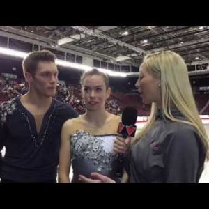 Evelyn Walsh & Trennt Michaud - 2017 Canadian Junior Nationals Gold Medal Interview