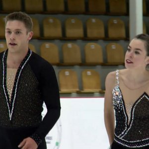 Evelyn Walsh & Trennt Michaud - 2017 JGP Riga SP
