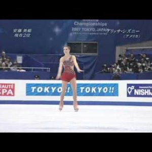Alissa Czisny - World Figure Skating Championships 2007 SP (Japanese commentary)