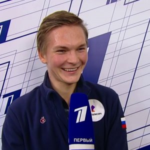 Mikhail Kolyada, interview for Channel 1 after SP at Test Skates 2019