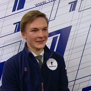 Mikhail Kolyada, interview for Channel 1 after FS at Test Skates 2019