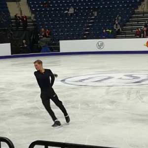 Mikhail Kolyada. Free program practice. Europe Championship. Minsk. 01.26.19