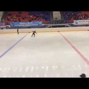 Mikhail Kolyada: Quad salchow. Open training at the Academy of Figure Skating, 12.10.2018