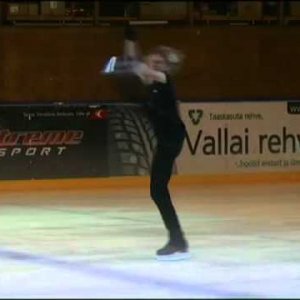 Artur Gachinski - International figure skating school of Alexei Mishin. Estonia, Tartu, 2011 July 9, Ex 1