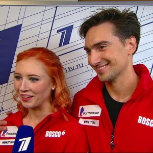 Tiffany Zahorski & Jonathan Guerreiro - 2020 Interview with Channel 1 (in Russian)