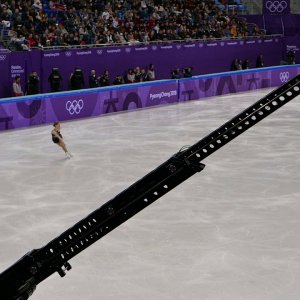 Carolina Kostner - Winter Olympic Games PyeongChang 2018 FS Team Event (rinkside video)