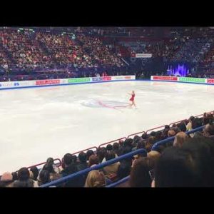 Carolina Kostner - World Figure Skating Championships 2018 SP (rinkside video)