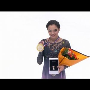Evgenia Medvedeva - 2016 Trophee de France Victory Ceremony
