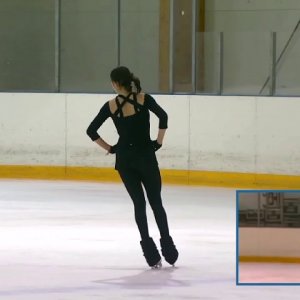 Evgenia Medvedeva - 2019 Russian Nationals SP practice - Tosca reveal
