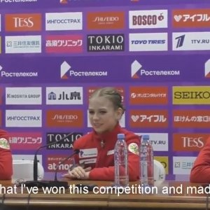 Evgenia Medvedeva - 2019 Rostelecom Cup Press conference