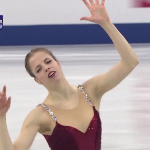 Carolina Kostner - Grand Prix Final 2017 SP (Eurosport, Russian commentary)