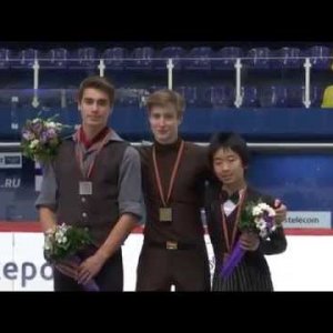 Alexander Samarin - 2015 ISU JGP Zagreb - Men Medal Ceremony