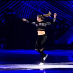 Carolina Kostner - Art on Ice 2015 -  Led Zeppelin Drum Tribute with Philipp Schmid and Jwan Steiner (SRF Zwei, alt. link)