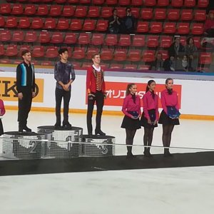Men Victory Ceremony - Grand Prix Grenoble 2018 - Chen Brown Samarin - Part 1 - 24/11/2018