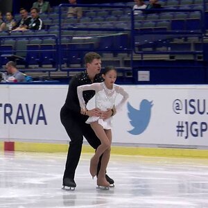 Audrey Lu & Misha Mitrofanov - 2016 JGP Ostrava FS
