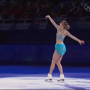Carolina Kostner - Winter Olympic Games Sochi 2014 Exhibition (Sporza Live, Flemish Dutch commentary)